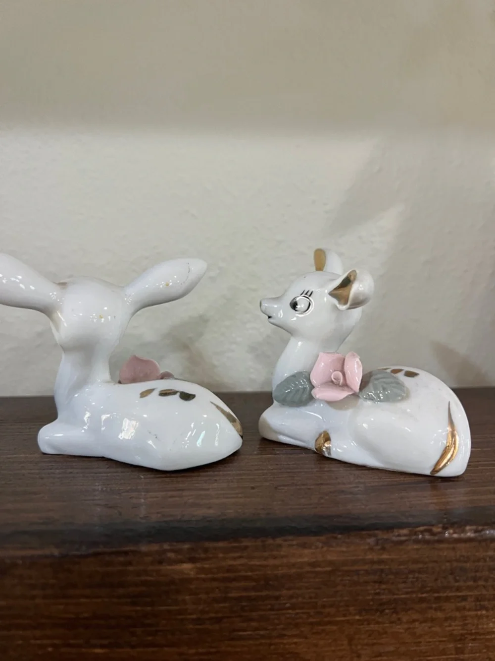 Vintage Chase Japan Set of Three Deer Porcelain